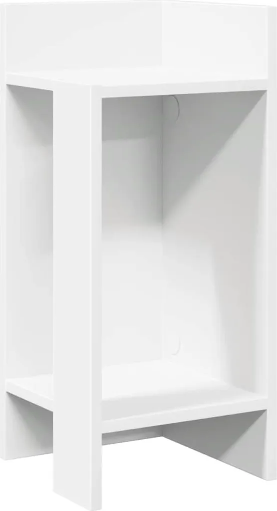Tavolino Bianco da Divano 25,5x27x60 cm - Idea Regalo e Arredo