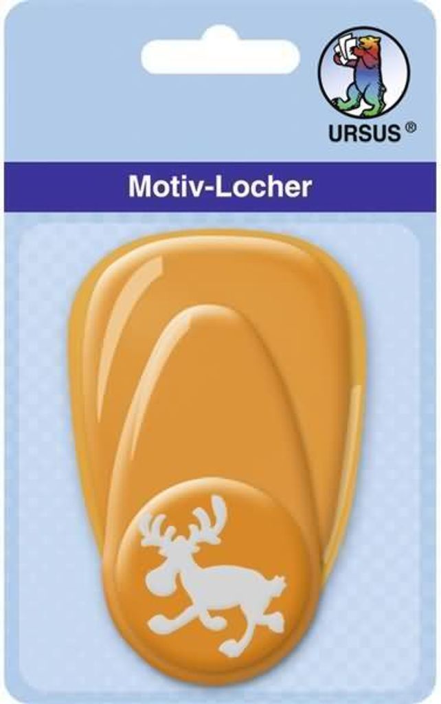 URSUS 19480077, Form Handwerksstanze, Orange, Kunststoff, Papier, 220 g/m², 2,54 cm