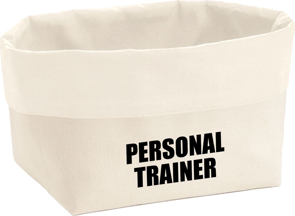 Huuraa Organizer Personal Trainer Training 3 Liter Medium Canvas Baumwolle Utensilo Geschenkidee