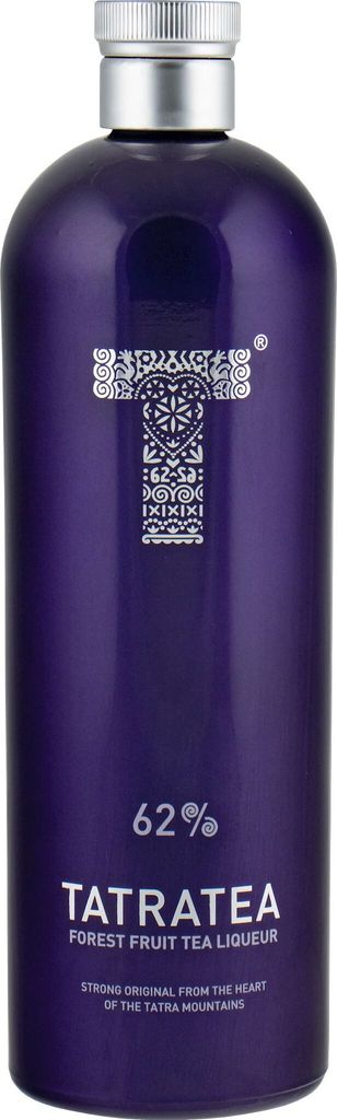 A bottle of Tatratea Forest Fruit Tea Liqueur.