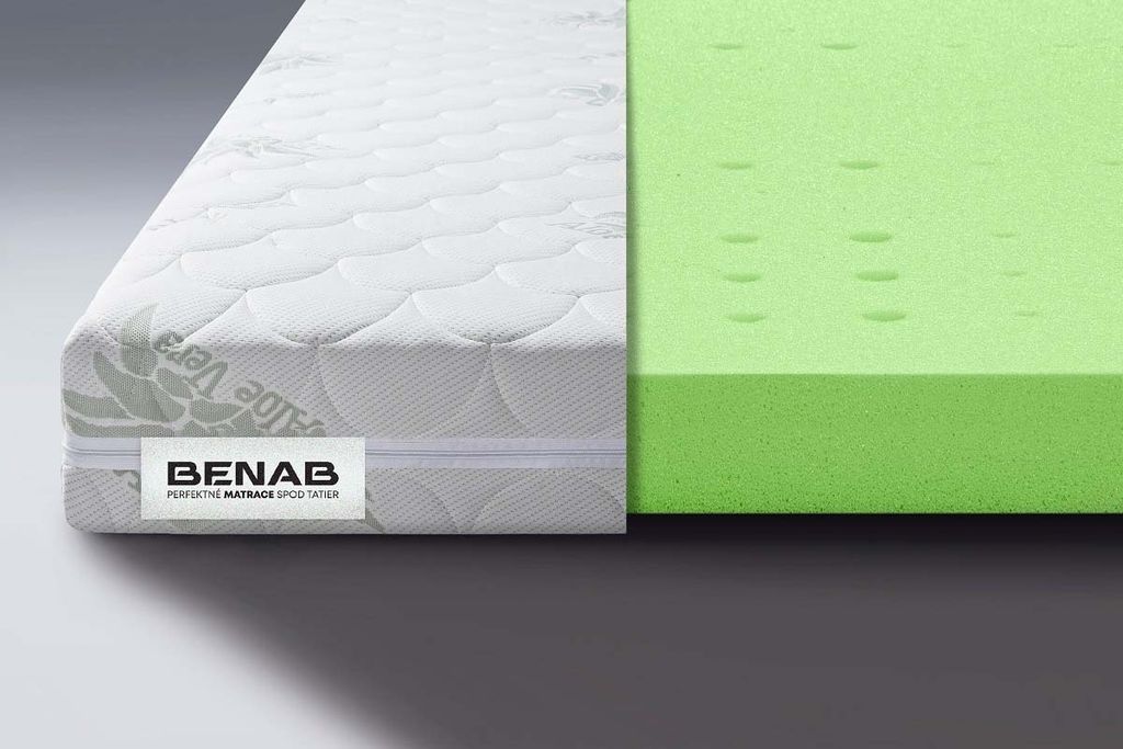 Matratzenauflage Benab Topper Soft Topper 140 x 200 cm H3 hart 5 cm hohe Topper, Aloe Vera, HR, Weichmachende Matratzenauflage