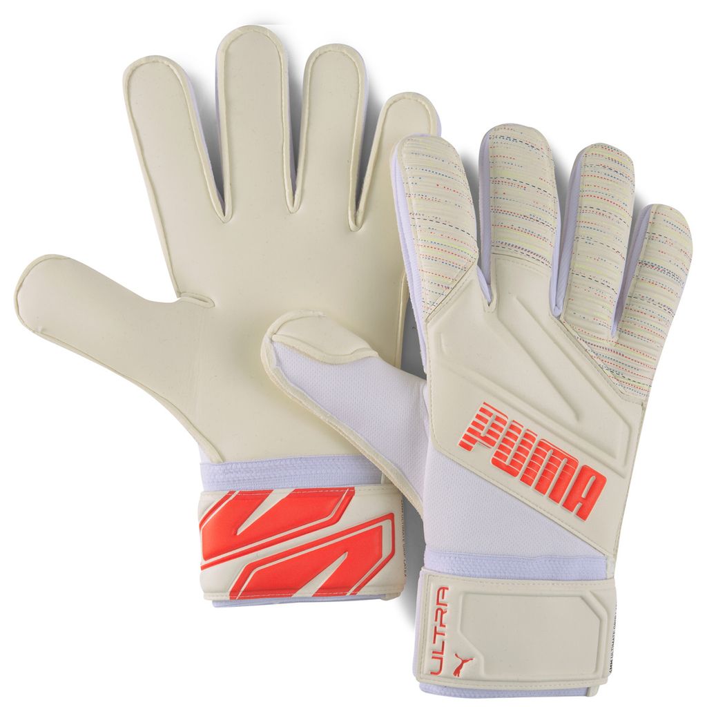 Puma ULTRA Grip 1 RC Torwarthandschuhe Herren weiß rot Gr 10