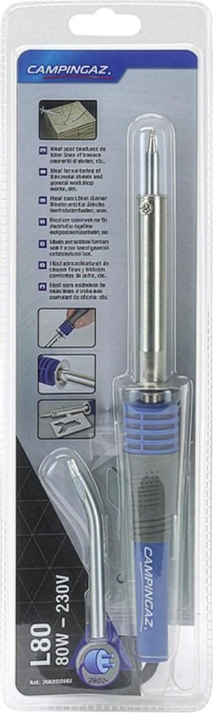 CAMPINGAZ L80 Lötkolben 80W mit 2 Lötspitzen und Ablage Produktbild 