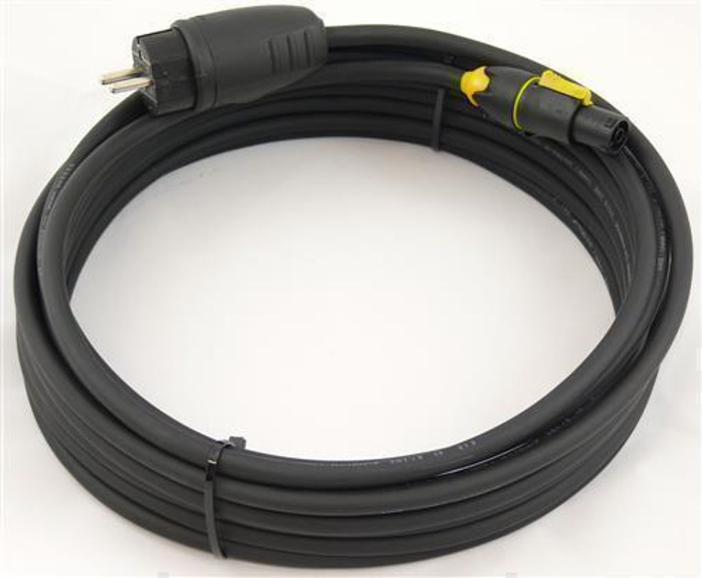 Powercon TRUE1 Power In Schuko Netzkabel / Startkabel H07RN-F 3G1,5 3x1,5 mm² Gummileitung 1,5-50m, Größe:3G1.5/ 10m