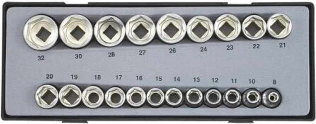 Coffret de douilles professionnelles FORCE T4212 module d'atelier