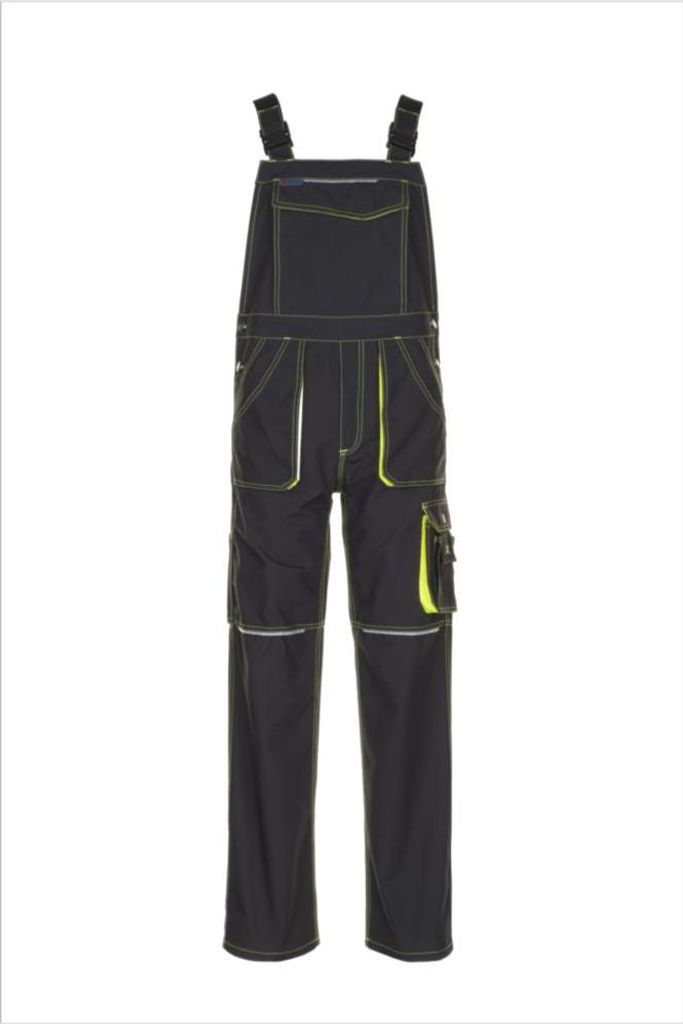 Planam  Basalt Neon Latzhose anthrazit/gelb Gr. 60, 6230060 Produktbild 