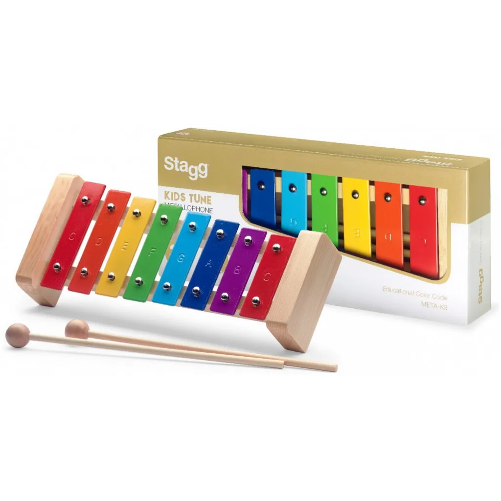 Métallophone Stagg Meta K8 - Instrument de Percussion 8 Notes de Gamme Do - 4