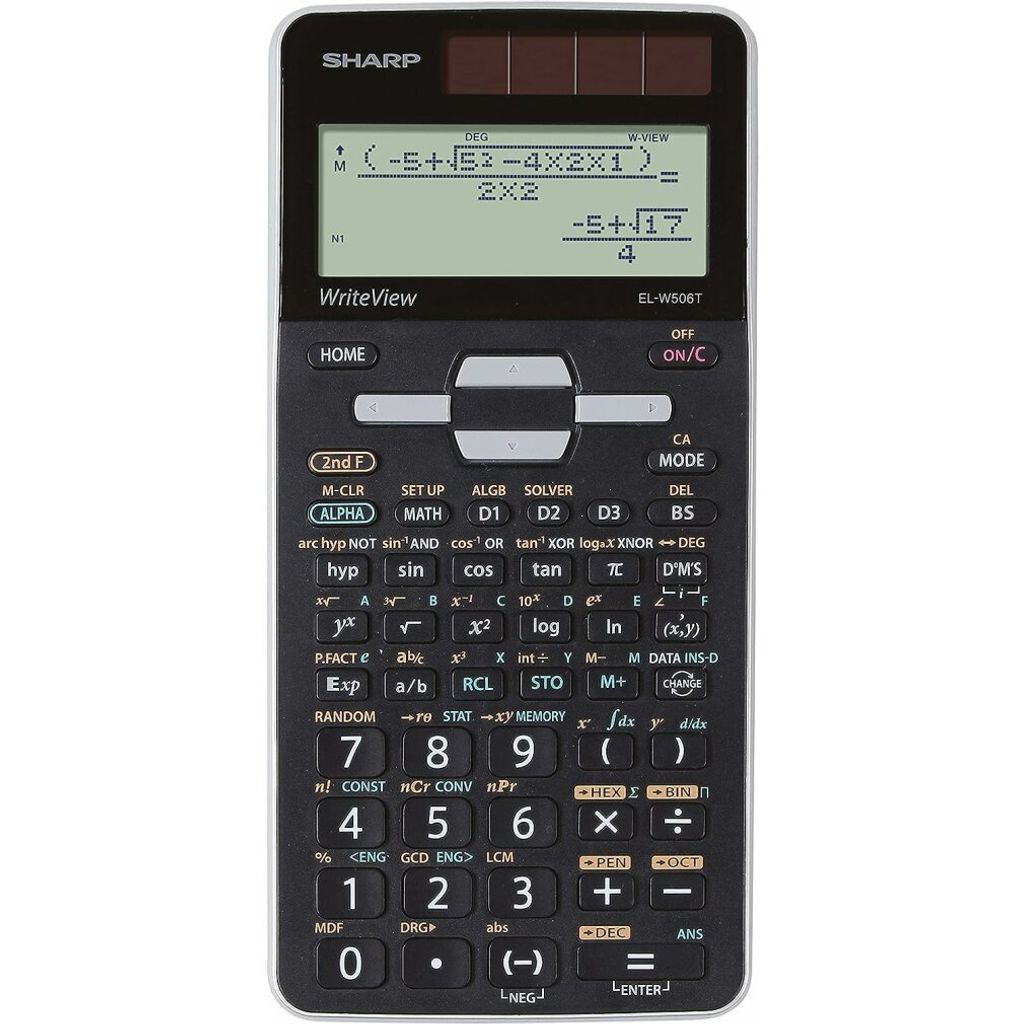 Sharp EL-W506T, Tasche, Display-Rechner, 16 Ziffern, Produktbild 
