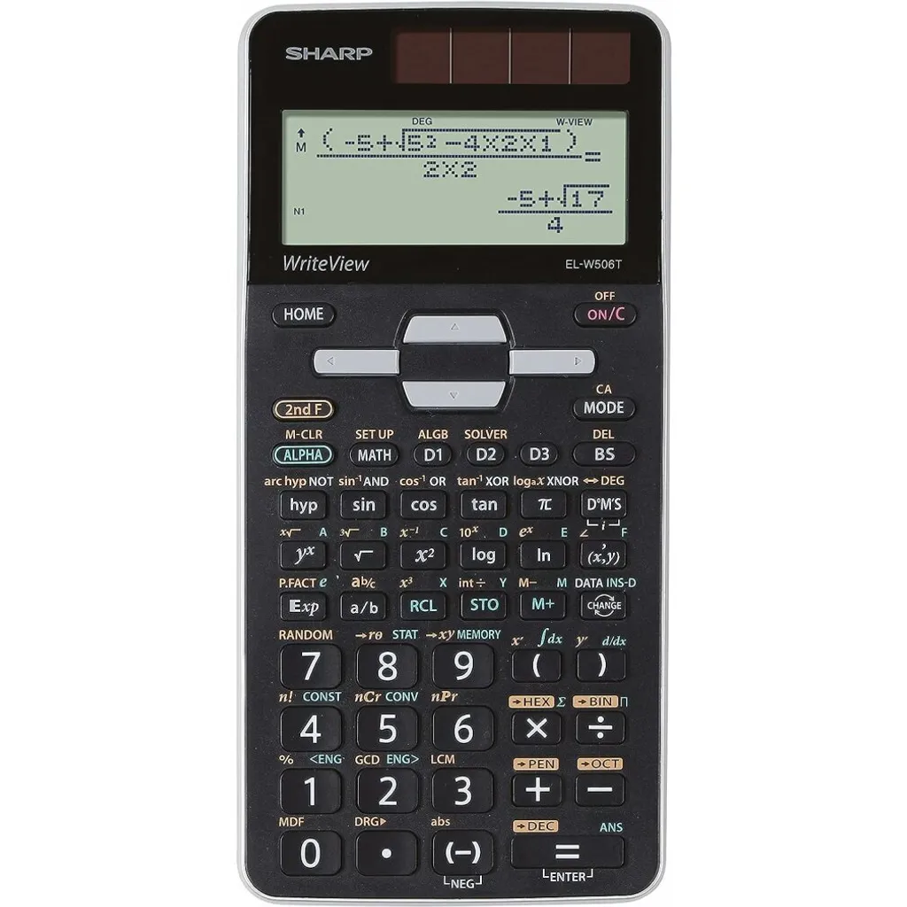 Calculatrice Scientifique Sharp EL-W506T Idéale Étudiants et Examens S