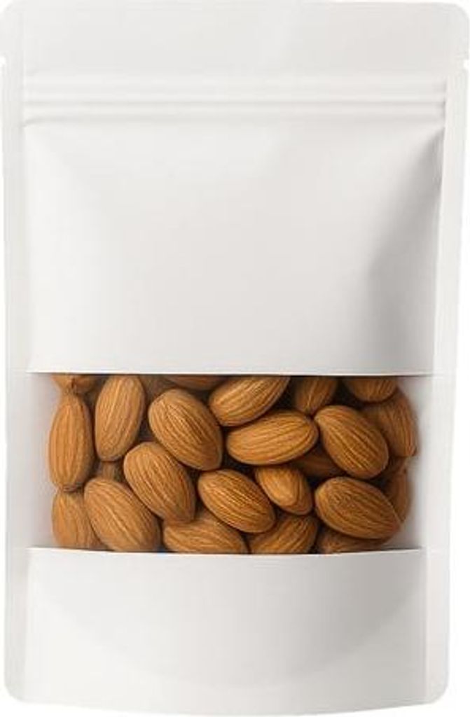 Doypack Weiß Matt 750 ml mit Fenster – Ästhetische Verpackung 50 Stück