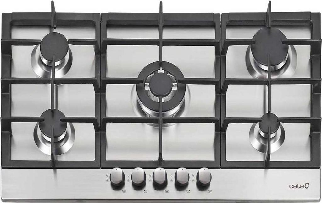 CATA LGI 9041 X, Silber, Integriert, 68 cm, Gaskochfeld, Aluminium, 5 Zone(n)