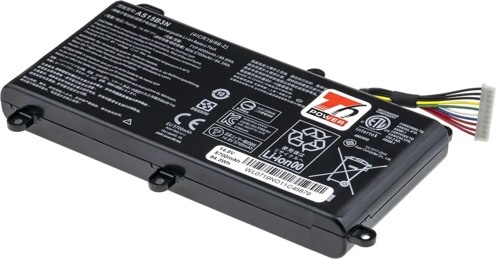 Batteria Laptop Acer Predator 15 G9-592 T6 Power 6000mAh 14.8V Nero