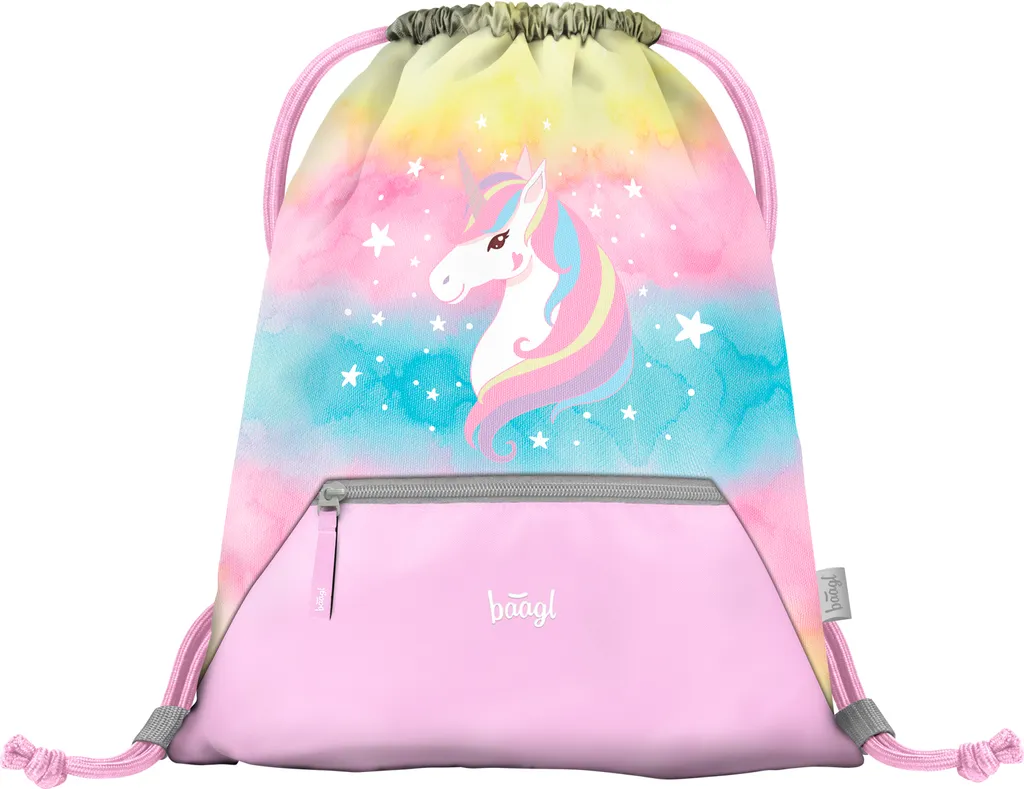 Regalo Scuola: Astuccio BAAGL Unicorno Arcobaleno con Zip Forte