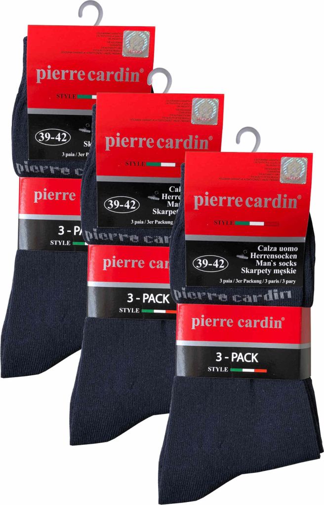 Pierre Cardin Herren Business Socken Socke Strümpfe Dunkelblau 39-42 9 Paar
