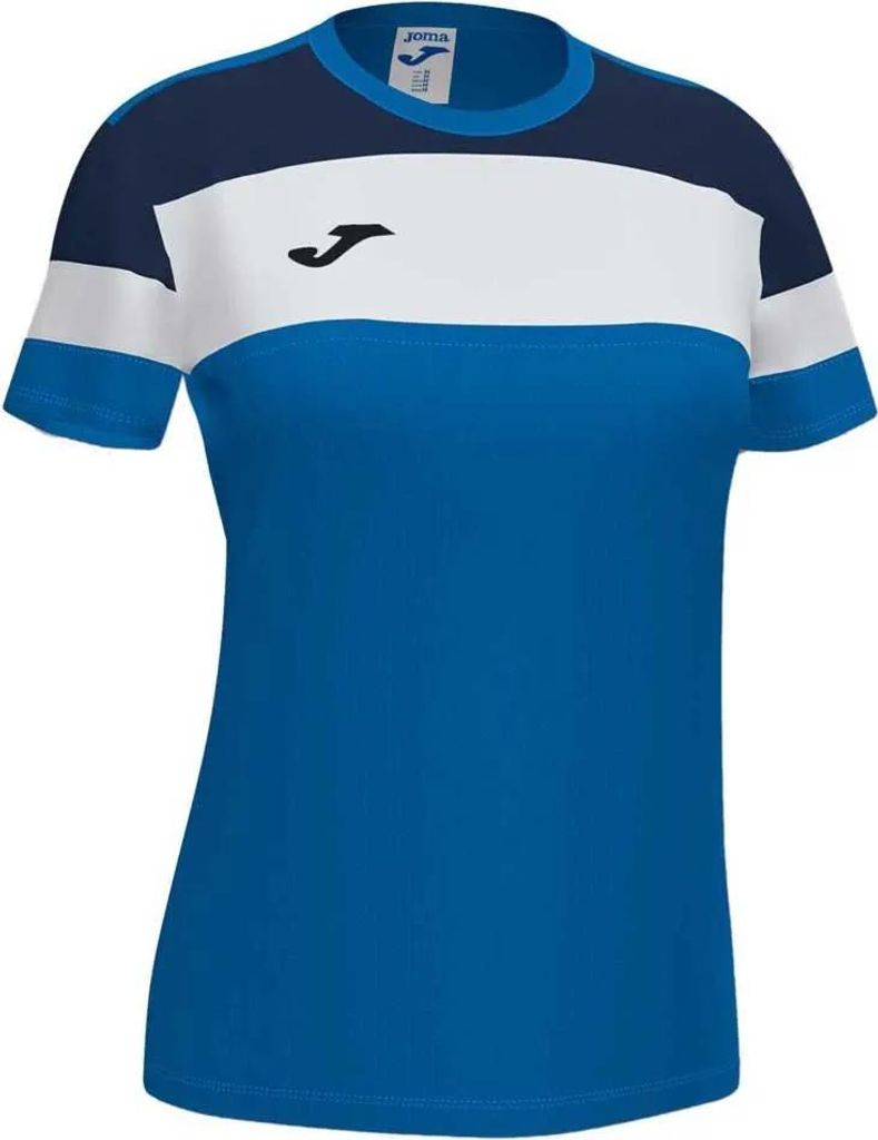 Joma Crew Iv Baumwolle Kurzarm-t-shirt Blau 12-14 Years Mädchen Blau 12-14 Years