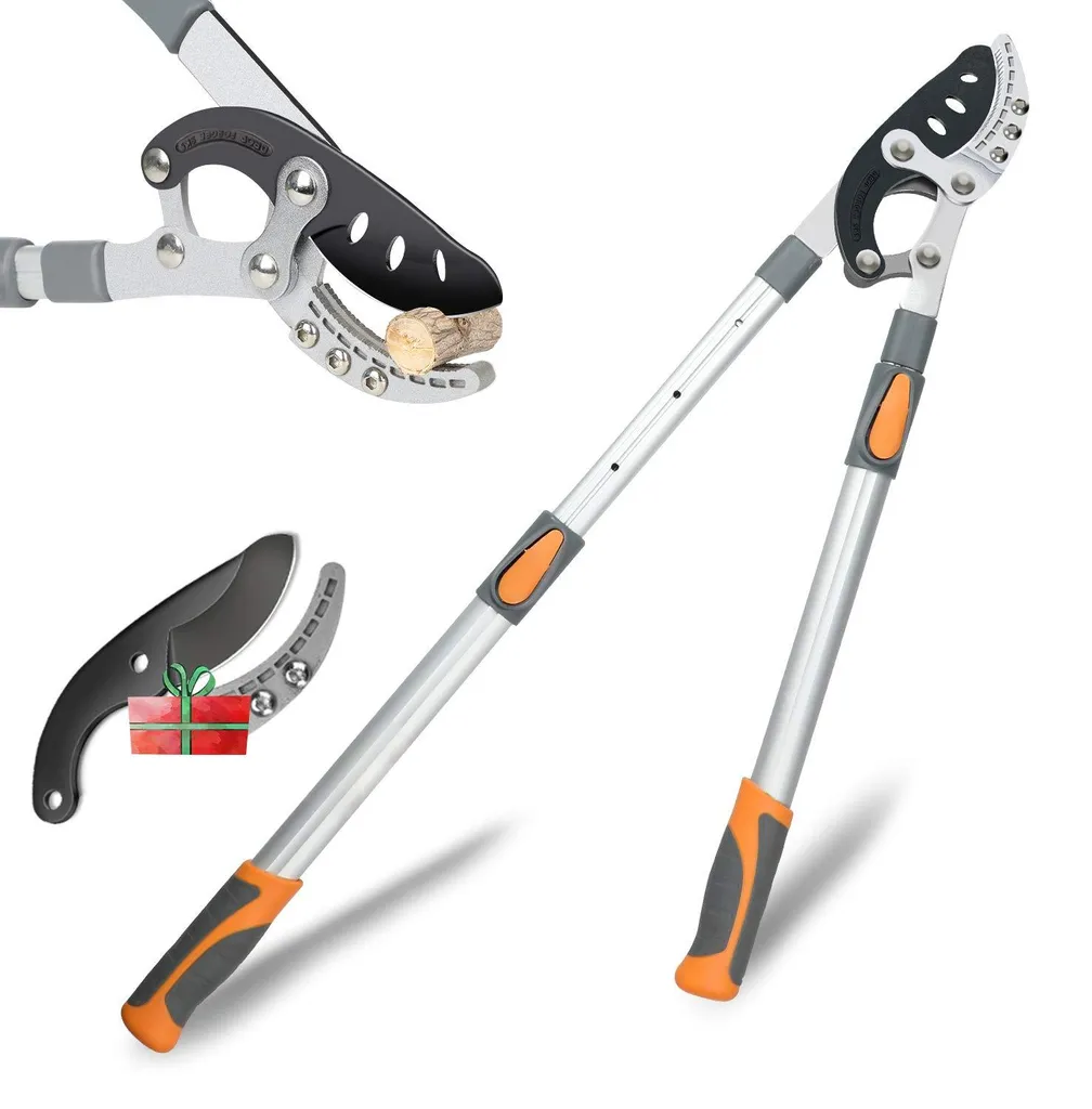 Sécateur télescopique anti-effort en acier SK-5 pour taille sans douleur