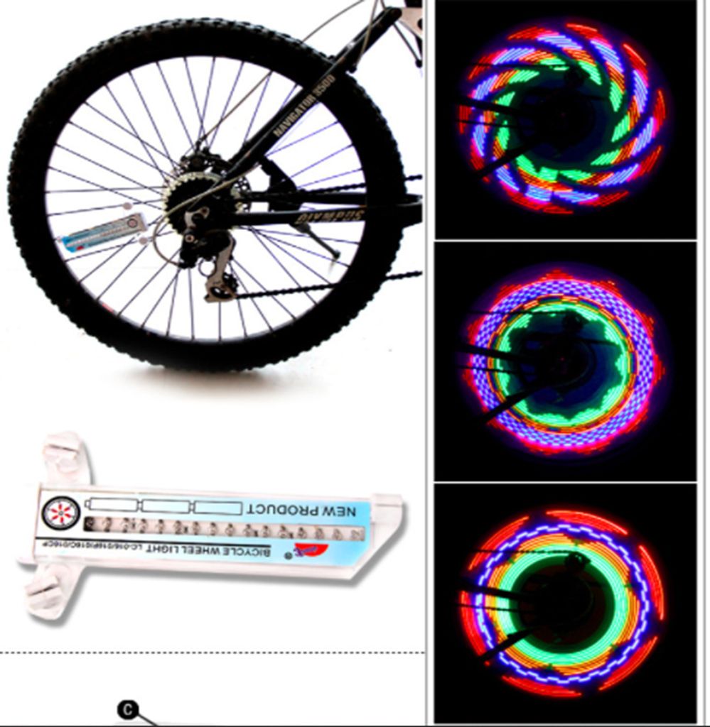 LED Fahrrad Rad Speichen Licht E-Bike Reflektor Lampe Beleuchtung Wasserdicht