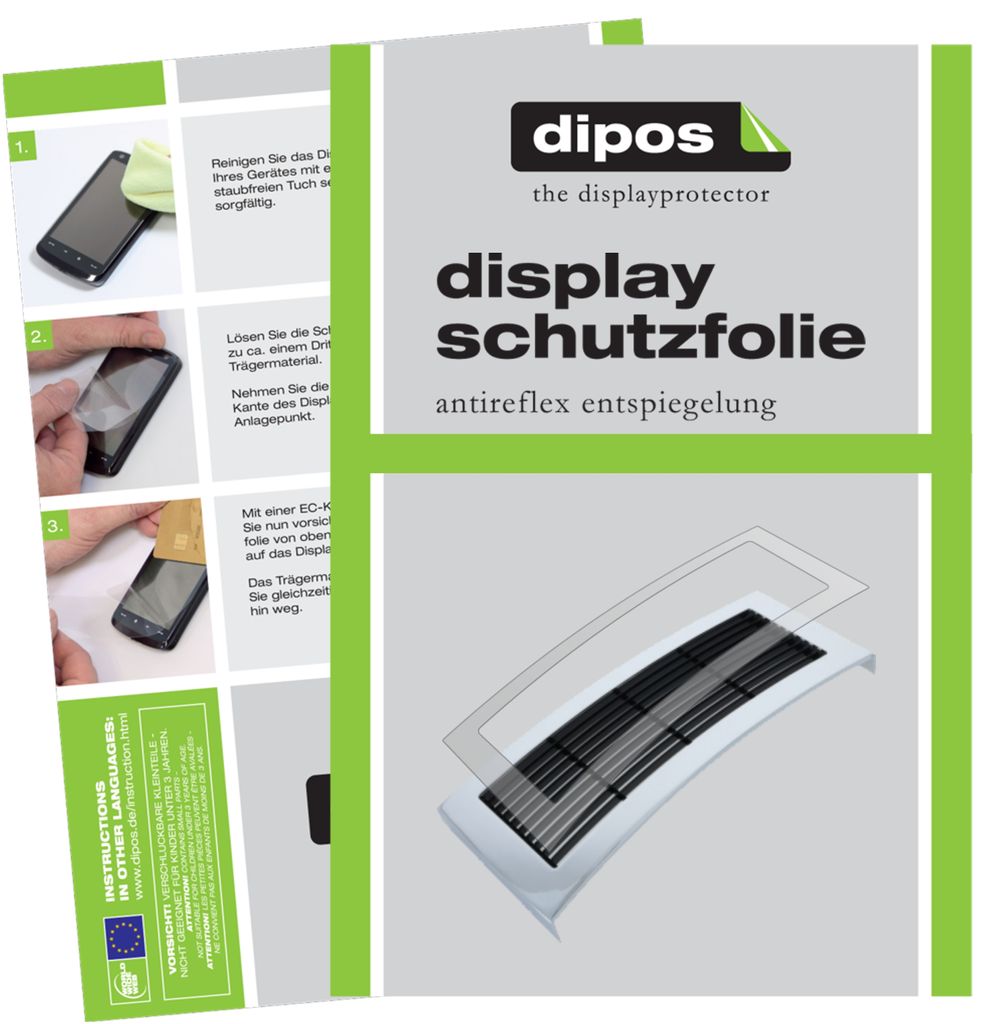 2x Schutzfolie für Jura X8 Tropfblech matt Displayschutzfolie Folie Display Schutz dipos