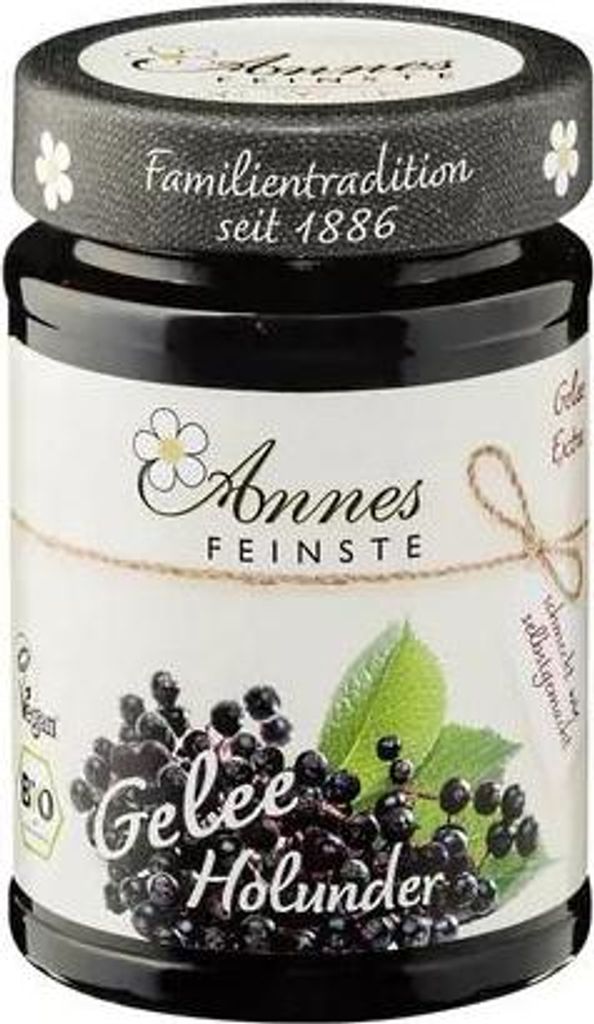 Annes Feinste Holunderbeer Gelee extra, 3x225g Produktbild 