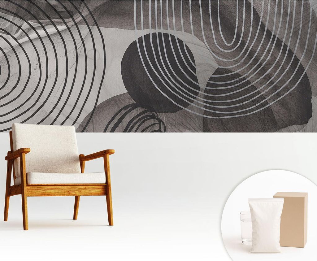 Fototapete - 250x104 cm - Tapete - Wandtapete - Wandbilder - Dekofolie - Tapete Folie - Wand - Dekoration - Wohnzimmer - Harmonie der Formen