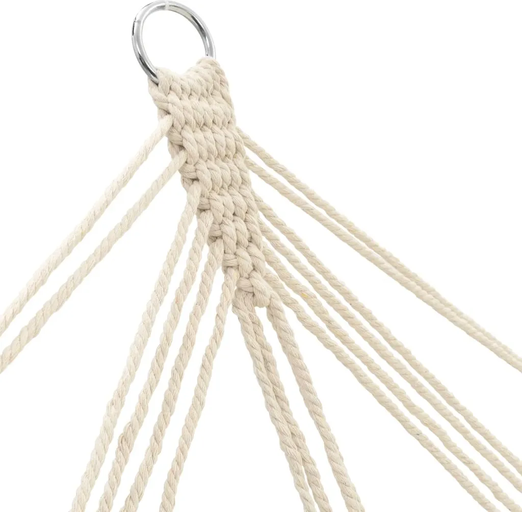 Hamac vidaXL structure robuste bois crème - Confort et design moderne - 3