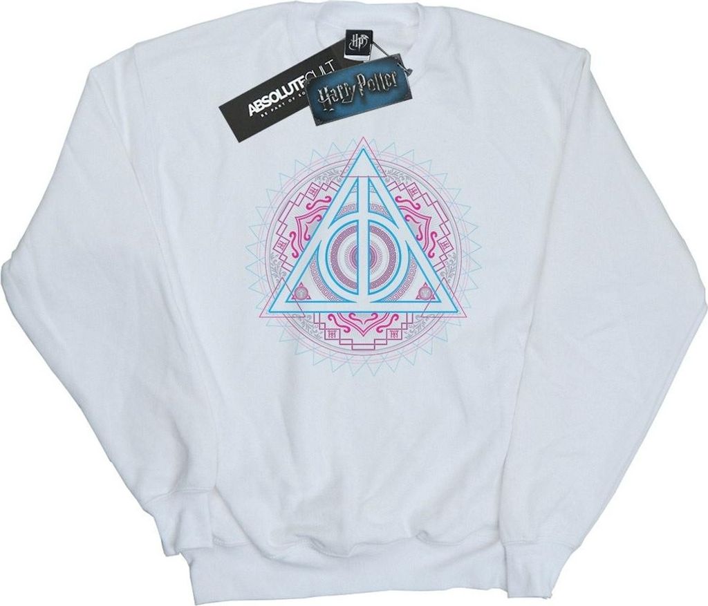 Harry Potter - "Deathly Hallows" Sweatshirt für Herren BI27761 (XL) (Weiß)