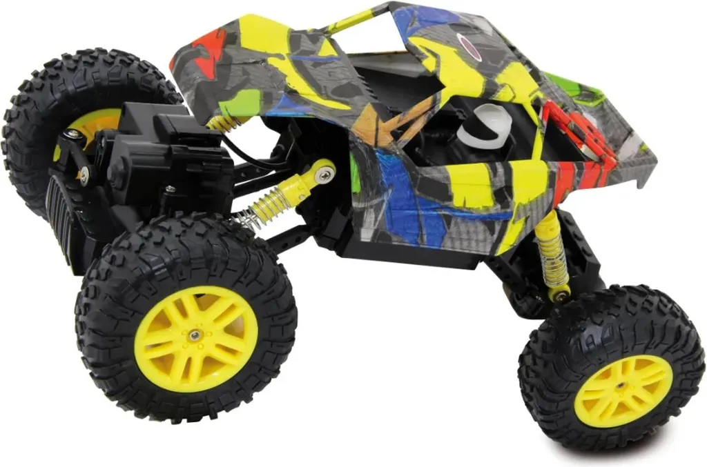 Crawler 4x4 Hillriser Jamara 410053 jaune avec suspensions articulées