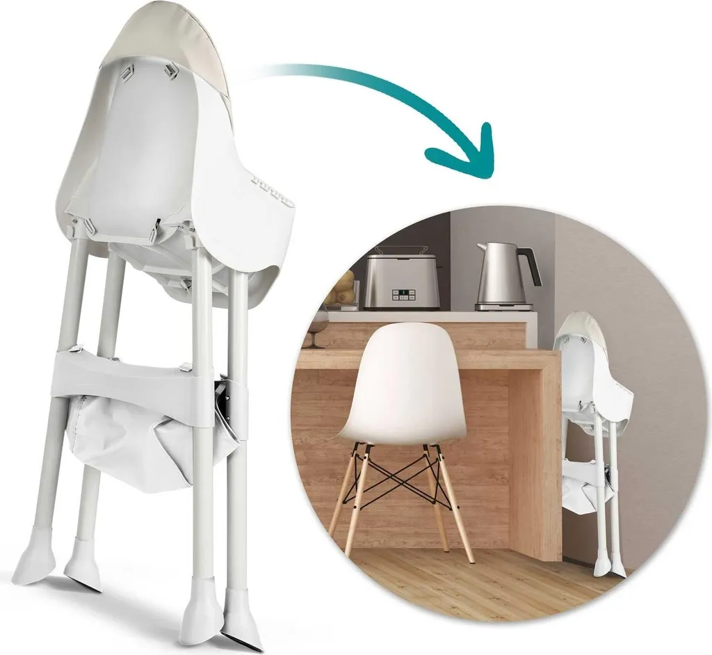 Petite table avec chaise Milo grise - Design épuré et bois robuste - 7