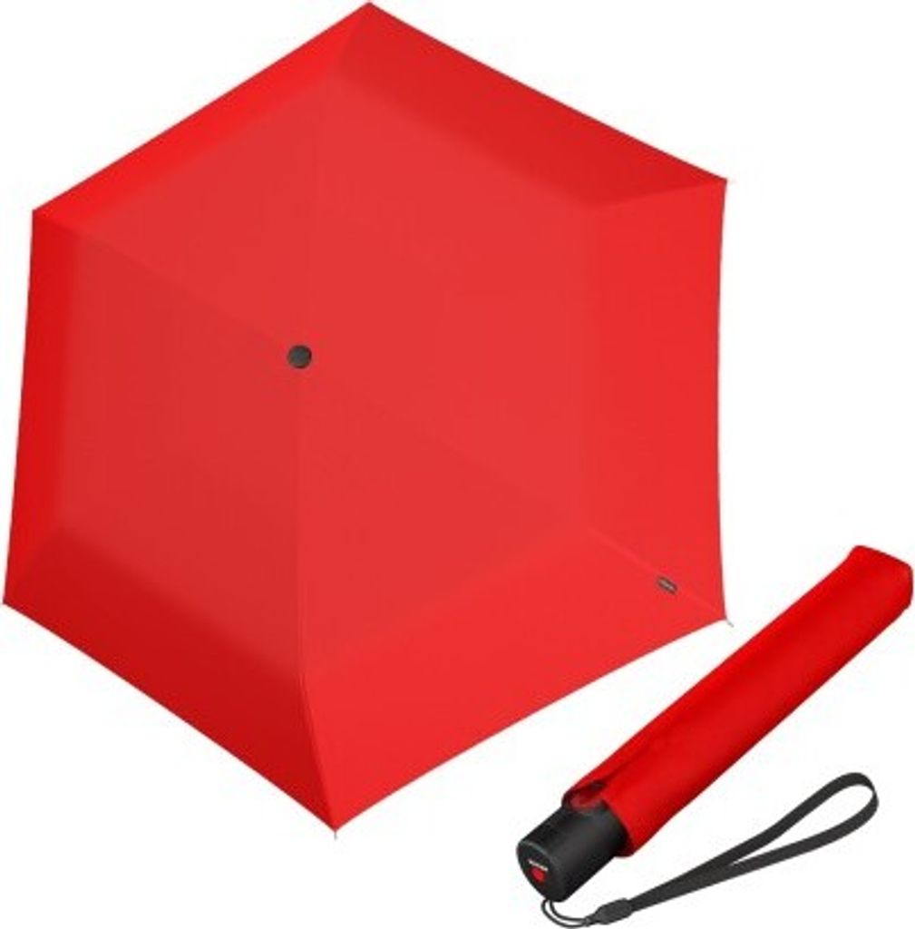 Knirps KNIRPS U.200 Red - elegancki damski parasol w pełni Zdjęcie produktu 