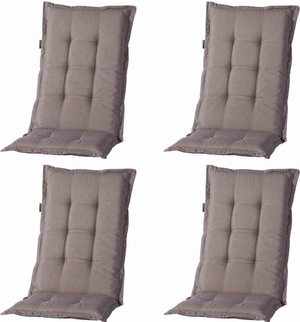 Set 4 x Panama taupe A hoch 50 % Baumwolle, 45 % Polyester