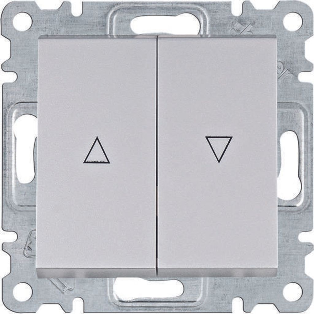 HAGER lumina Jalousieschalter bistabil silber WL0312 Produktbild 