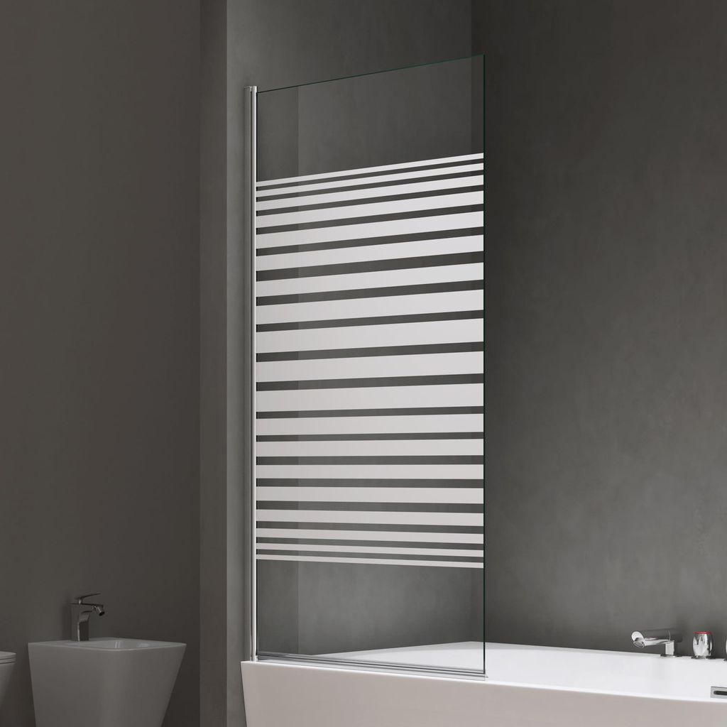 doporro Paroi de Baignoire 80x140 cm Pare Baignoire 1 Volet Image du produit 