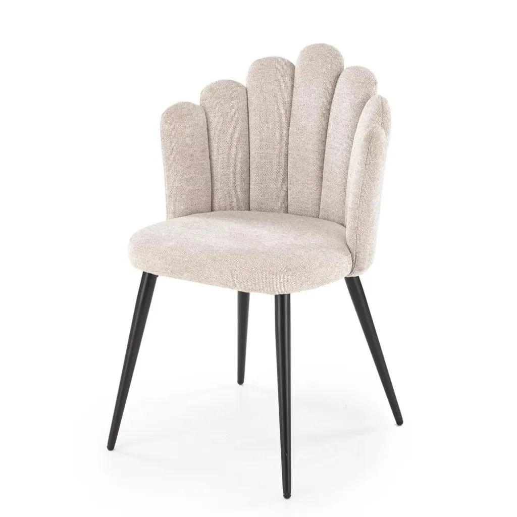 Chaise de bureau et salon beige K552 siège confortable dossier haut