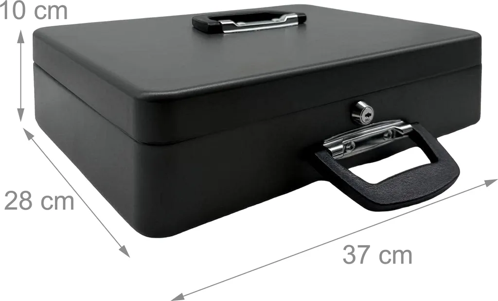 Cassetta Valori Portatile Relaxdays | Sicurezza per Eventi e Mercatini - 4