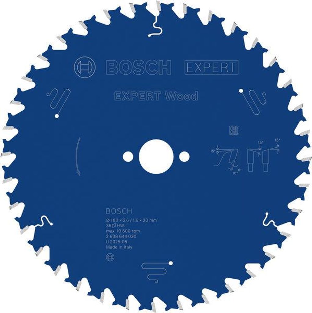 EXPERT Wood Kreissägeblatt, 180x2,6/1,6x20 mm, Z36 Produktbild 