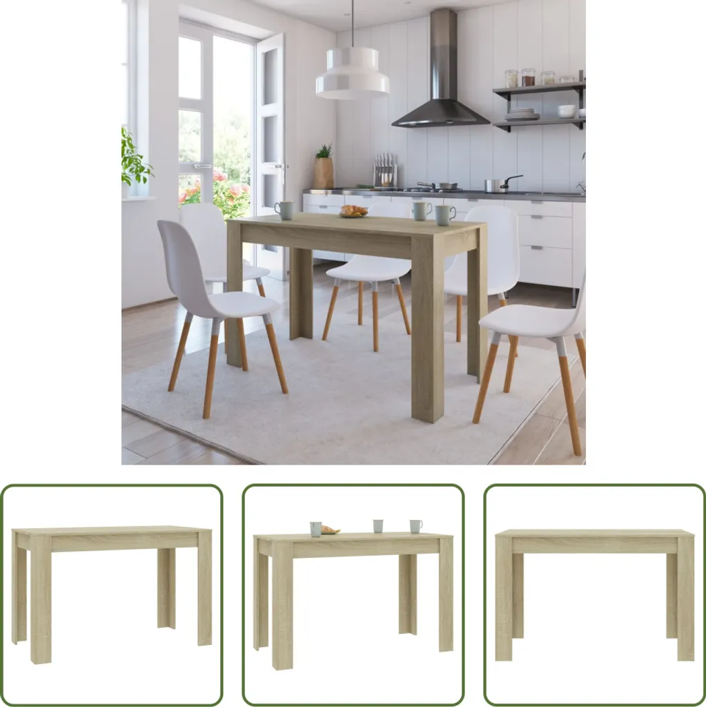 Tavolo Pranzo Moderno Rovere Sonoma 120x60x76 cm