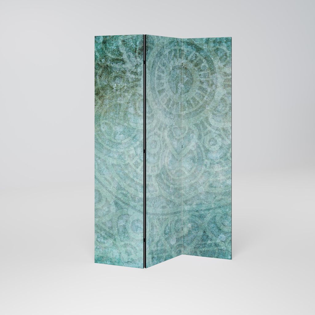 SpaceRebels Paravent Raumteiler - 3-teilig Raumtrenner, Druck 2-Seite - Raumtrenner - Trennwand Wohnung - Room Divider - Spanische Wand Deko Modern...