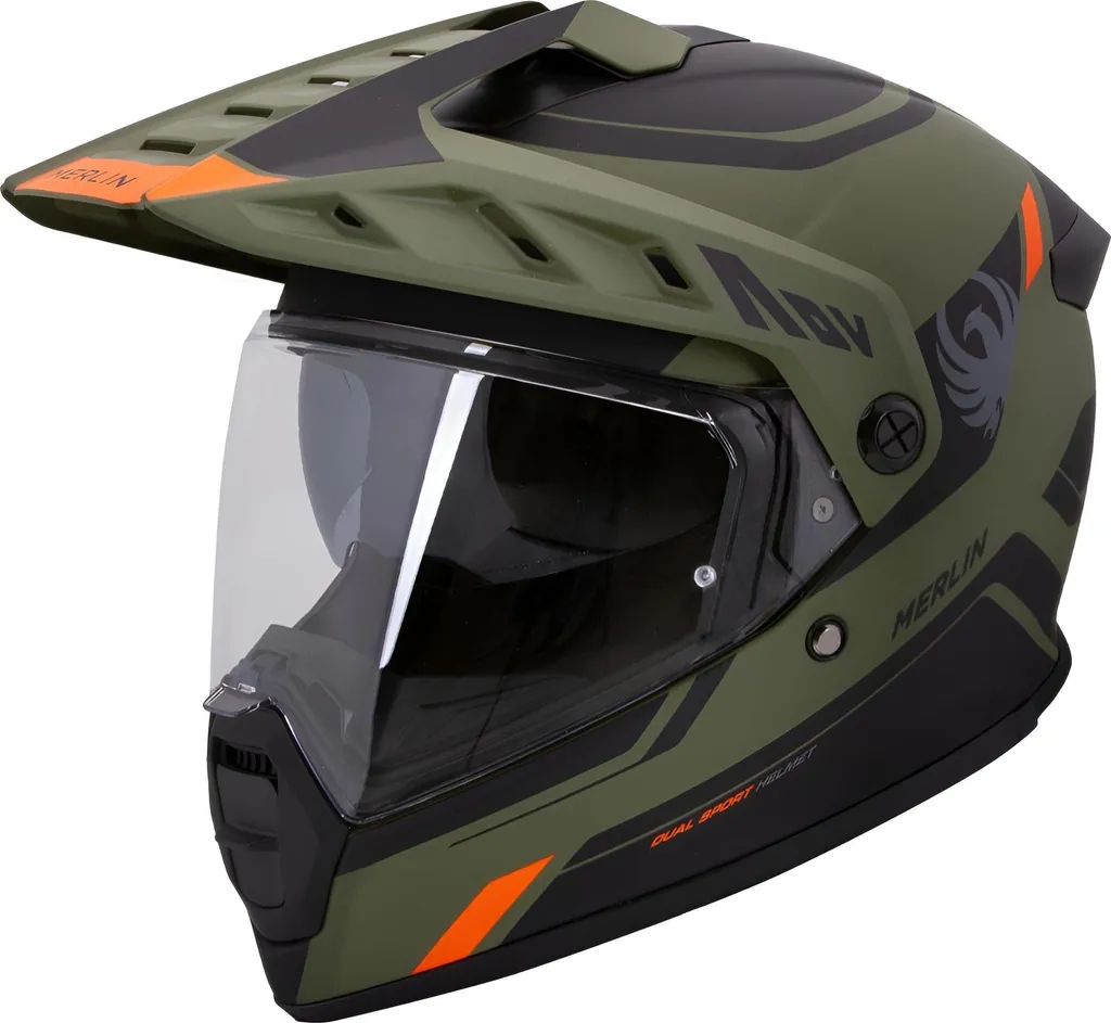 Casque de moto cross et enduro Merlin Torres Adventure Block taille XS