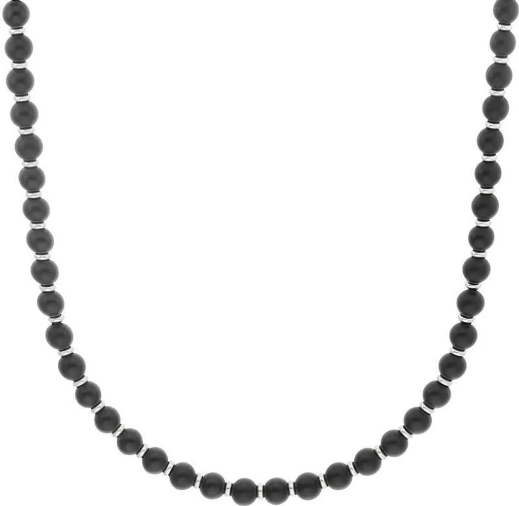Collier ras de cou en agate s.Oliver perles naturelles modèle 2038004