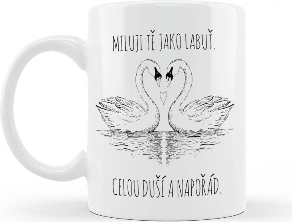 Ahome Mug Ich liebe dich wie einen Schwan