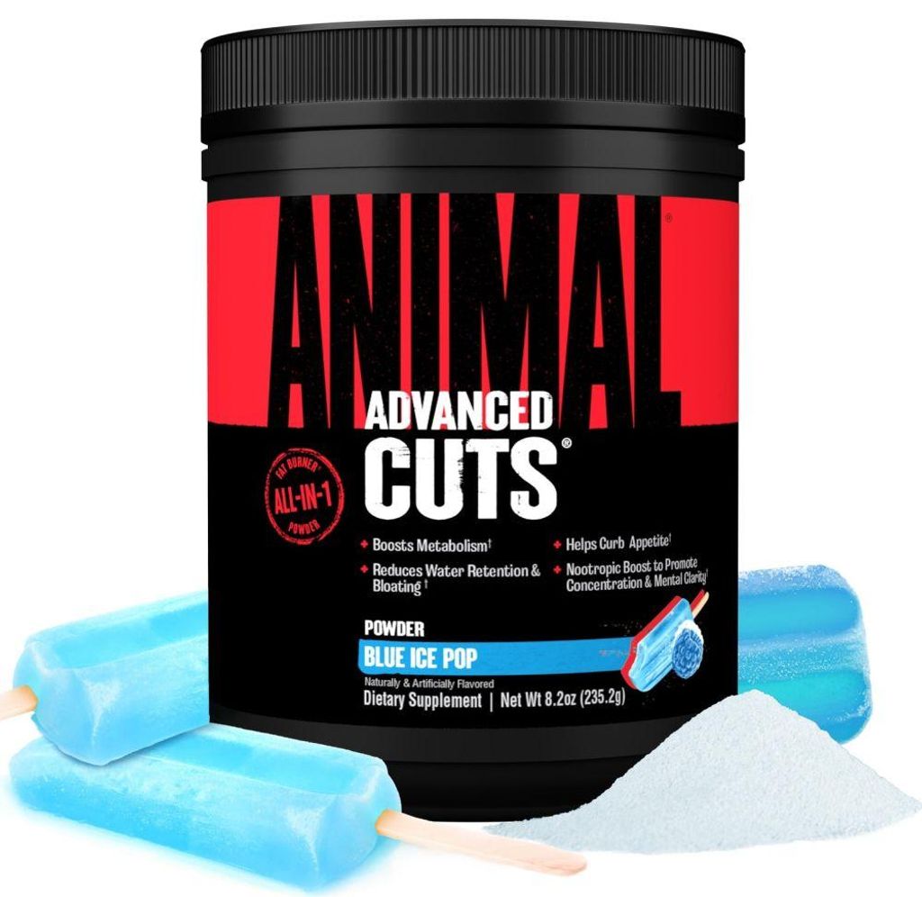 Universal Nutrition Animal Cuts Powder (235g) Blue Ice Pop - Diät & Gewichtsmanagement - Fatburner