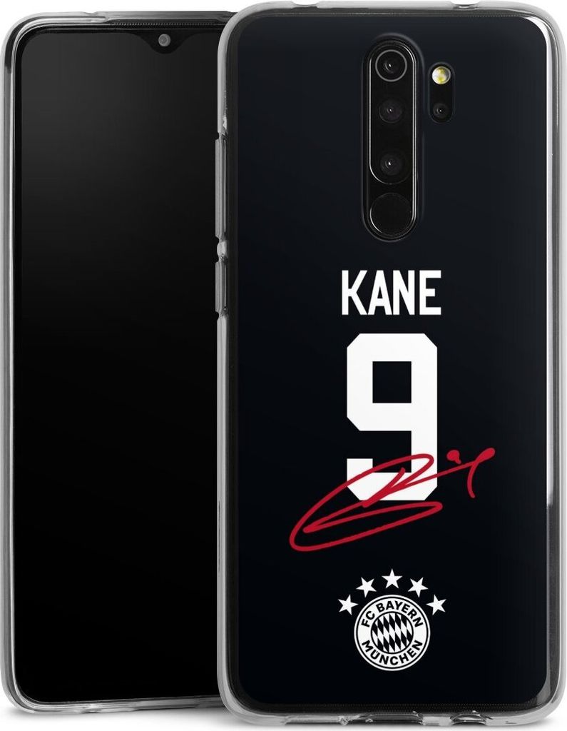 DeinDesign Handyhülle für Xiaomi Redmi Note 8 Pro Silikon Hülle Case Smartphone Schutzhülle FC Bayern München Trikot Harry Kane