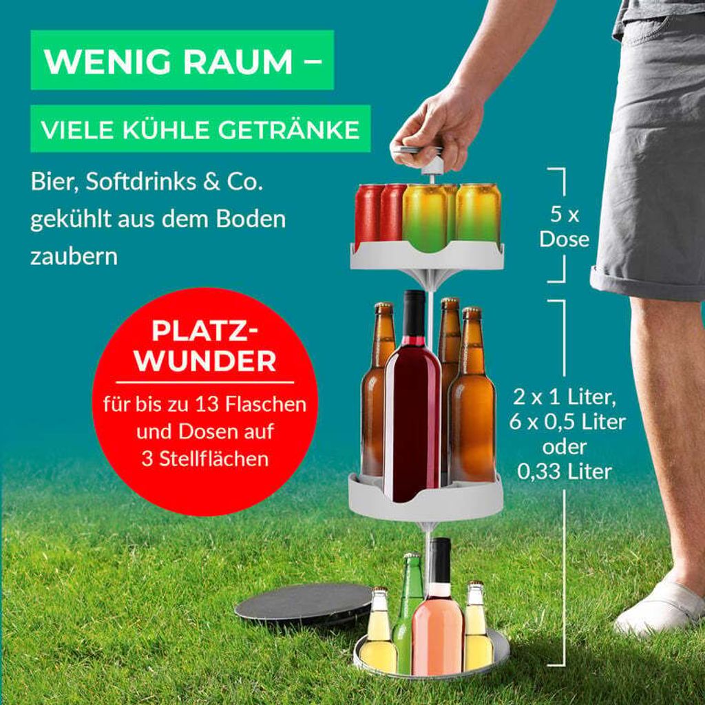 MAXXMEE Flaschenkühler für deinen Garten Erdloch Bierkühler Produktbild 3