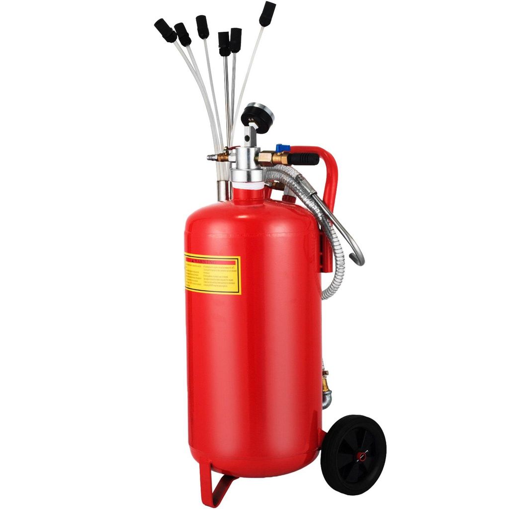 VEVOR 5 Gallonen/22,7 L Ölabsauger, tragbarer pneumatischer Altölabsauger für die Garage, Ablasstank