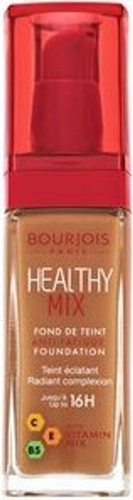 Bourjois Healthy Mix Anti-Fatigue Foundation - 058 Caramel Flüssiges Make Up für eine einheitliche und aufgehellte Gesichtshaut 30 ml