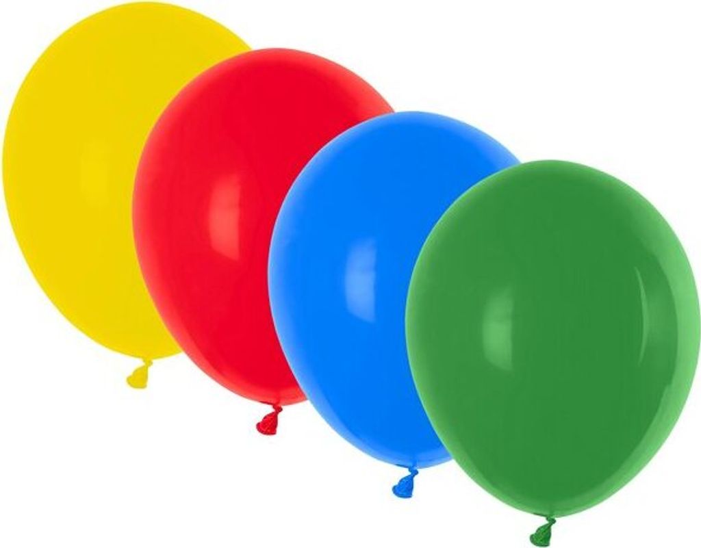 200x Luftballons bunt gemischt Ø 250 mm Größe 'M'