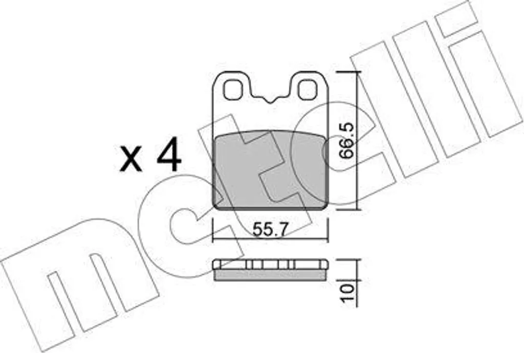 Jeu de Plaquettes de Frein à Disque OE 77367680 pour Berline Italienne