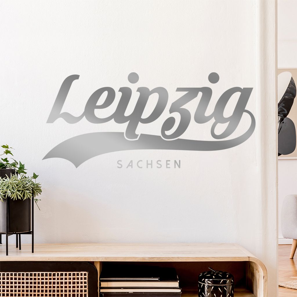 Leipzig Sachsen Wandtattoo Wandaufkleber Wall Sticker - Dekoration, Küche, Wohnzimmer, Schlafzimmer, Badezimmer