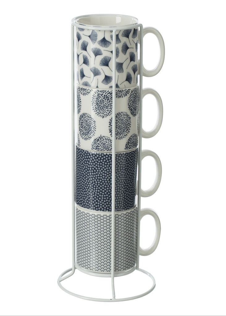 Set de 4 tasses sur pied en métal Japon, 4 set - Secret de Image du produit 