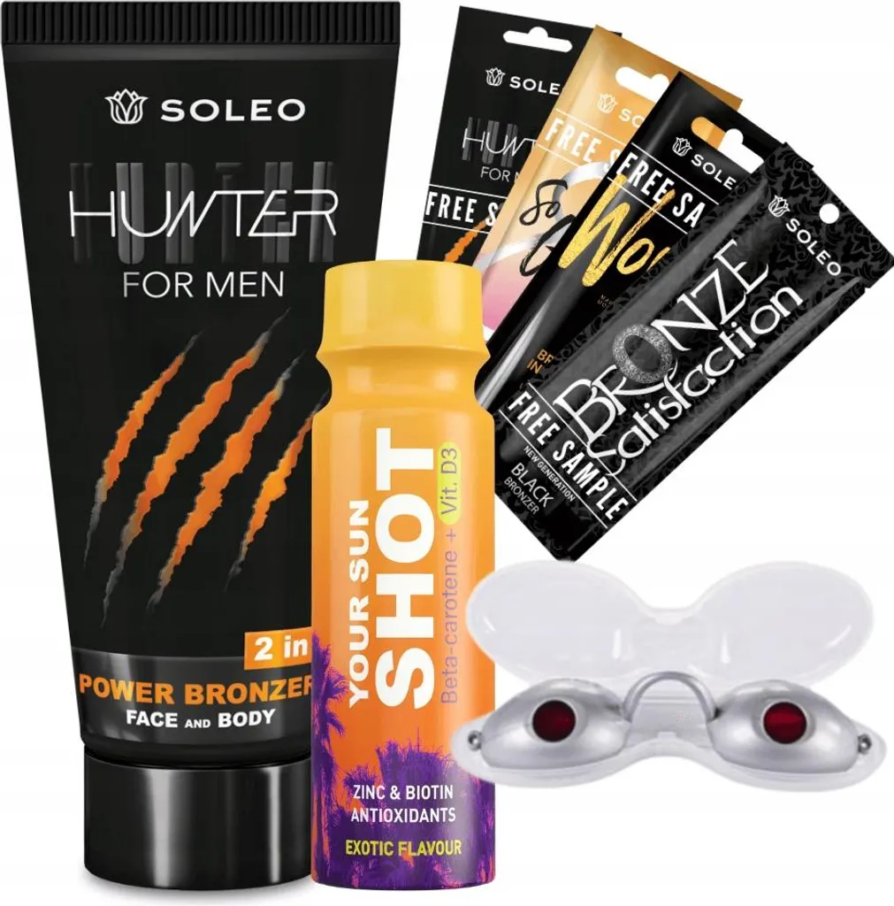 Terra Abbronzante Soleo Hunter Uomo 150ml + Kit Omaggi Gratuiti